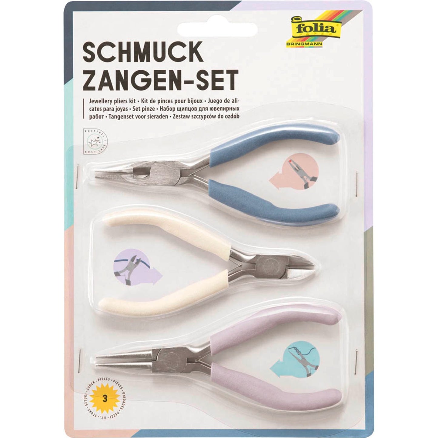 folia Zangen-Set Schmuckzangen 3-teilig | 23005