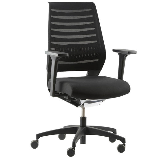 Dauphin Bürostuhl X-Code pure, Stoff schwarz, Gestell schwarz | XC 5380_SLP