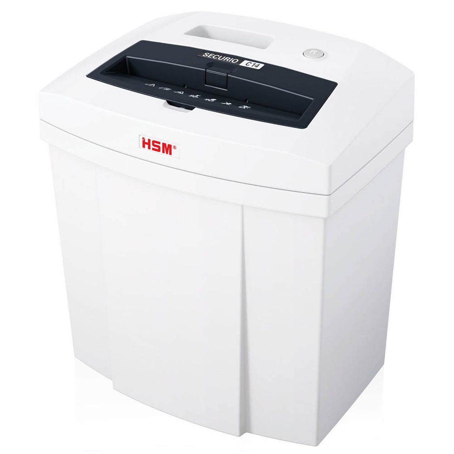 HSM SECURIO C14 Aktenvernichter mit Streifenschnitt P-2, 3,9 mm, bis , weiß | 2250111