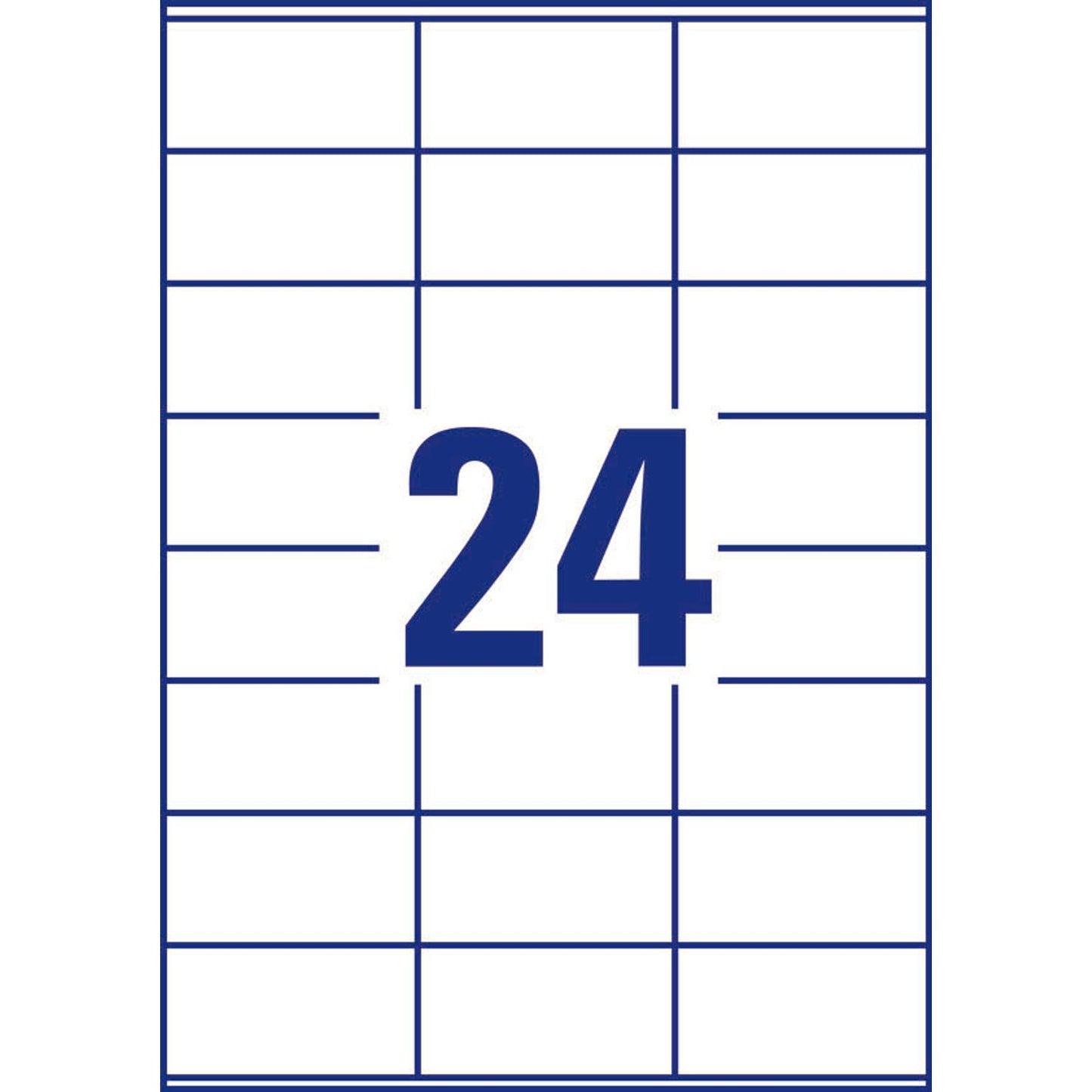 AVERY Zweckform Etiketten weiß 70,0 x 36,0 mm | 6122 | 1 Pack = 10 Blatt
