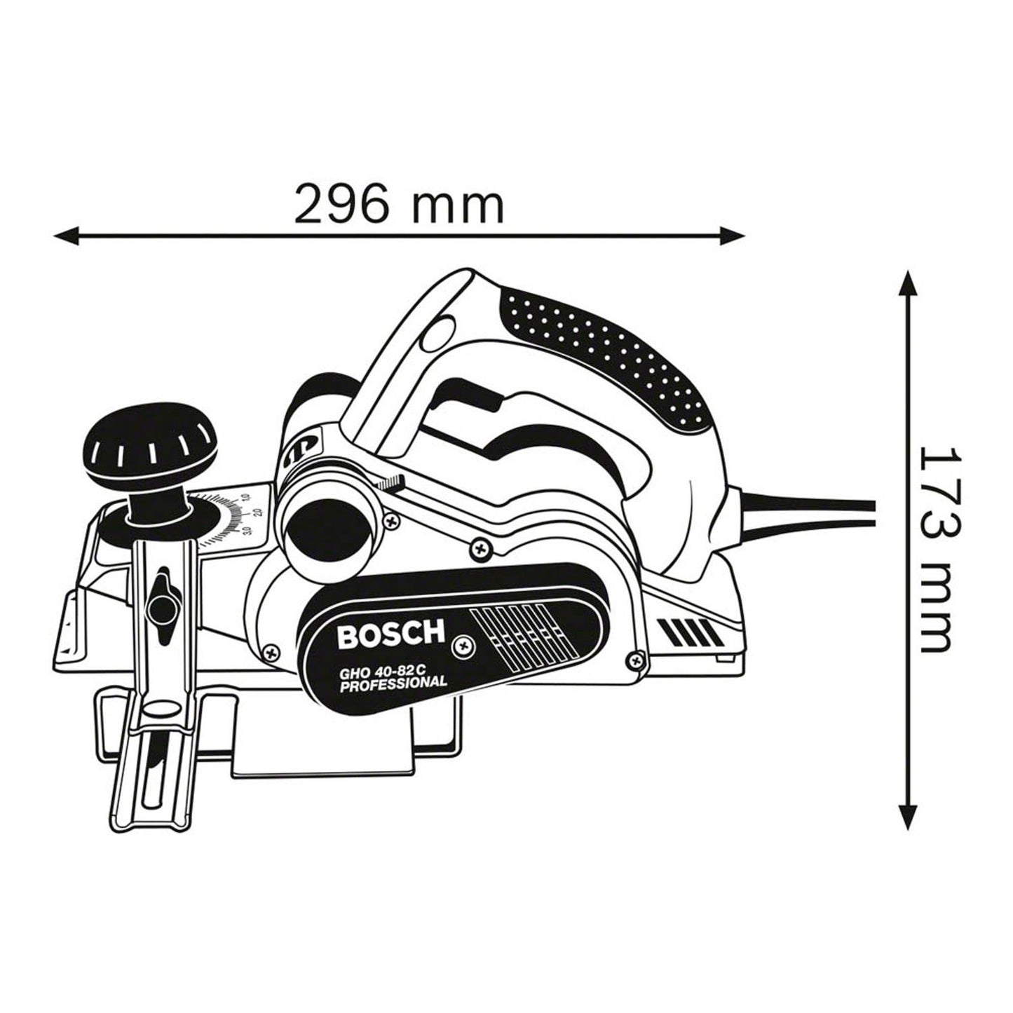 BOSCH Professional GHO 40-82 C Elektrohobel | 0 601 59A 76A