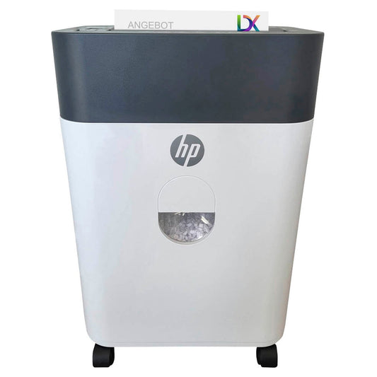 HP OneShred Auto 100CC Aktenvernichter mit Partikelschnitt P-4, 4,3 x 12 mm, bis , weiß | 2818