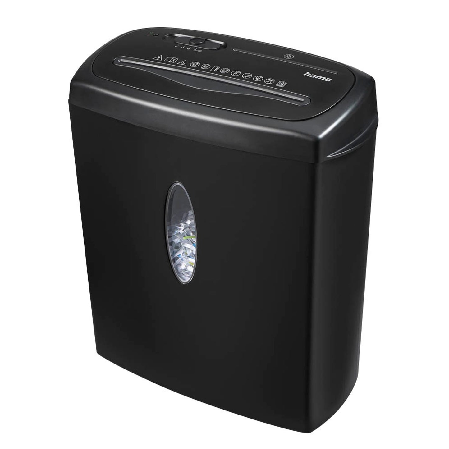 hama Home X10CD Aktenvernichter mit Partikelschnitt P-4, 4 x 40 mm, bis , schwarz | 50543