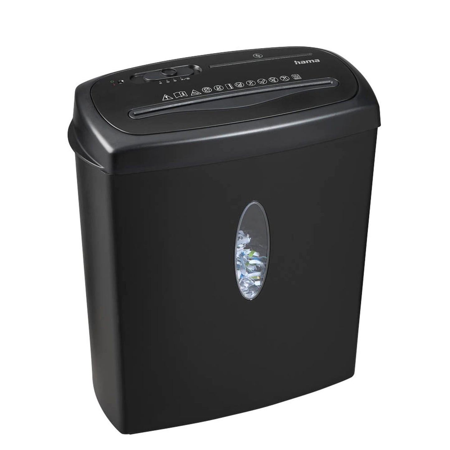 hama Home X10CD Aktenvernichter mit Partikelschnitt P-4, 4 x 40 mm, bis , schwarz | 50543