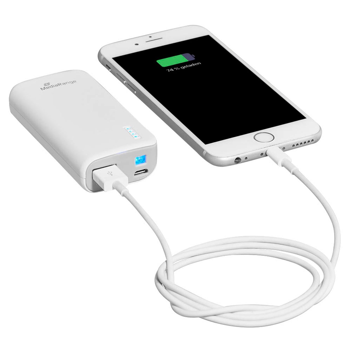 MediaRange Powerbank 5.200 mAh weiß | MR751