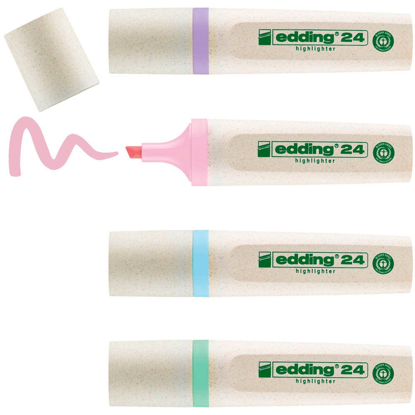 edding Highlighter 24 EcoLine pastell Textmarker , 4 St.