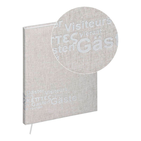 PAGNA Gästebuch Europa ca. DIN A4 blanko, beige Hardcover 128 Seiten | 30918-11