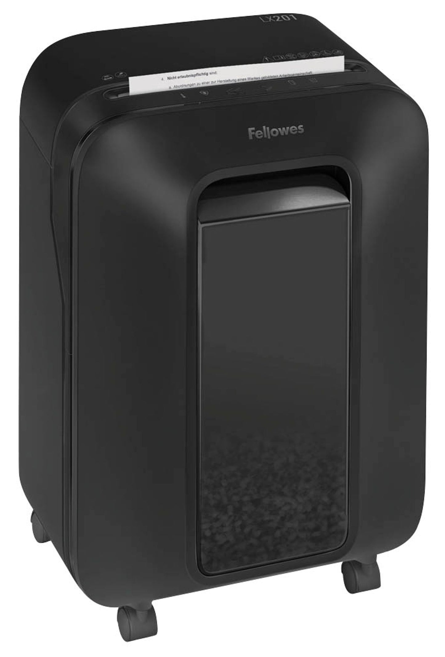 Fellowes Powershred LX 201 Aktenvernichter mit Partikelschnitt P-5, 2 x 12 mm, bis 11 Blatt,