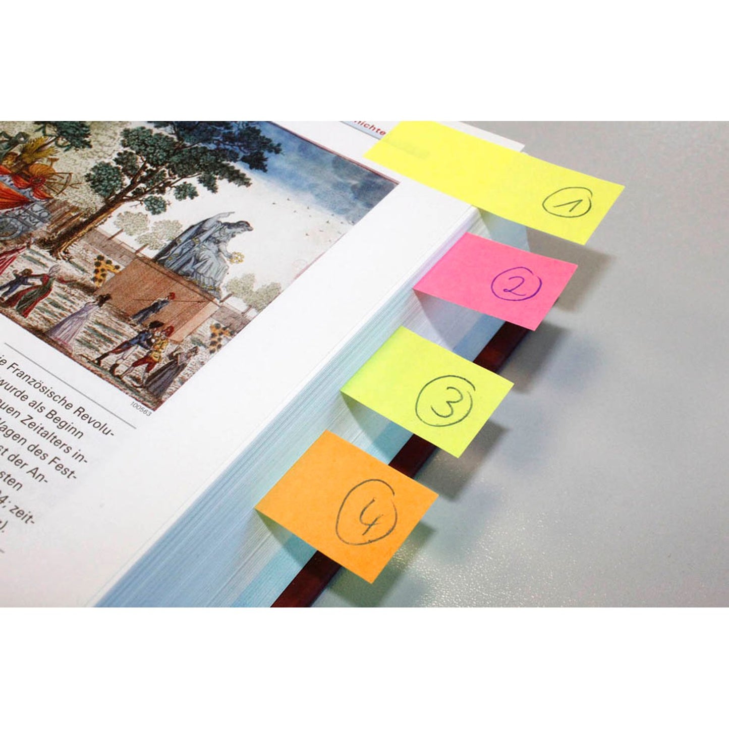 inFO Brillantmix Haftmarker farbsortiert 5x 100 Streifen | 5679-39-PK-5 | 1 Pack = 5x 100 Streifen