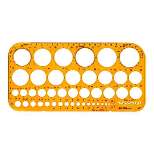 ARISTO Zeichenschablone orange | AR5033