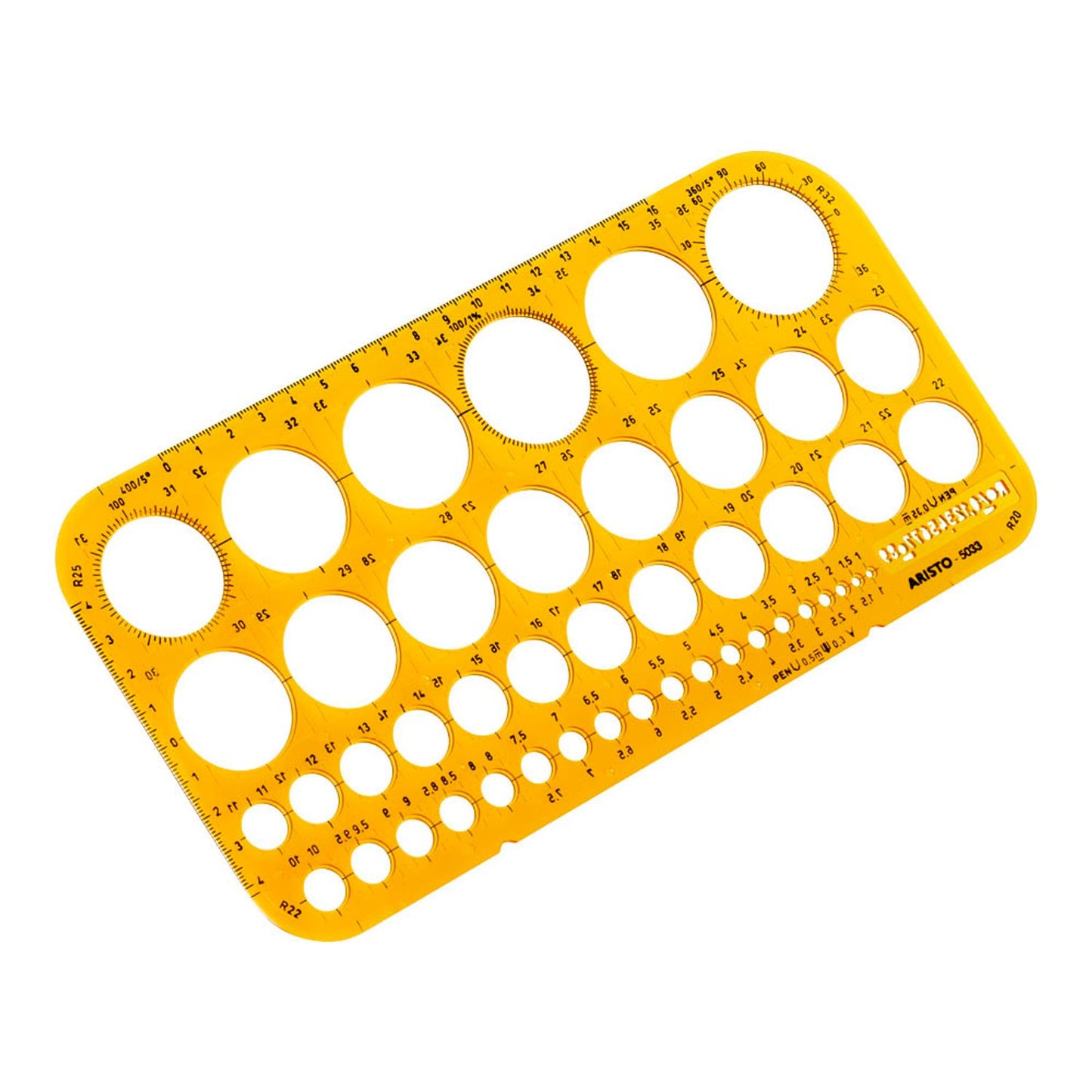 ARISTO Zeichenschablone orange | AR5033