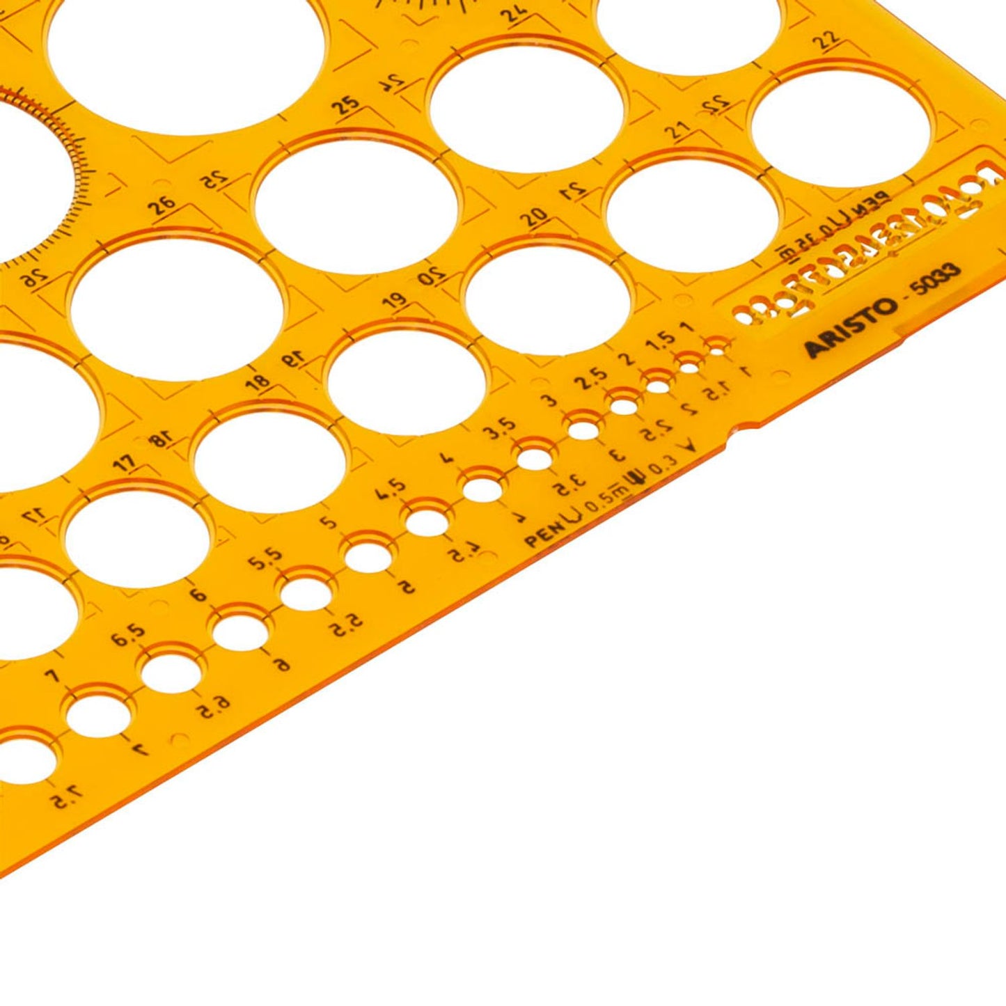 ARISTO Zeichenschablone orange | AR5033