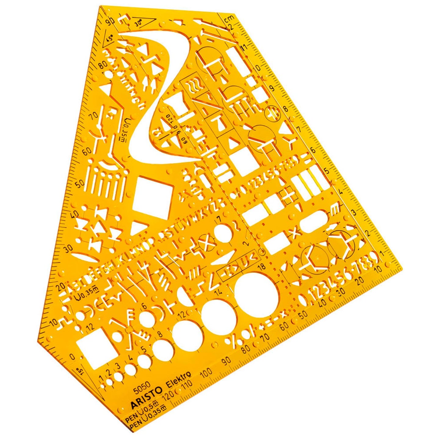 ARISTO Zeichenschablone gelb | AR5050