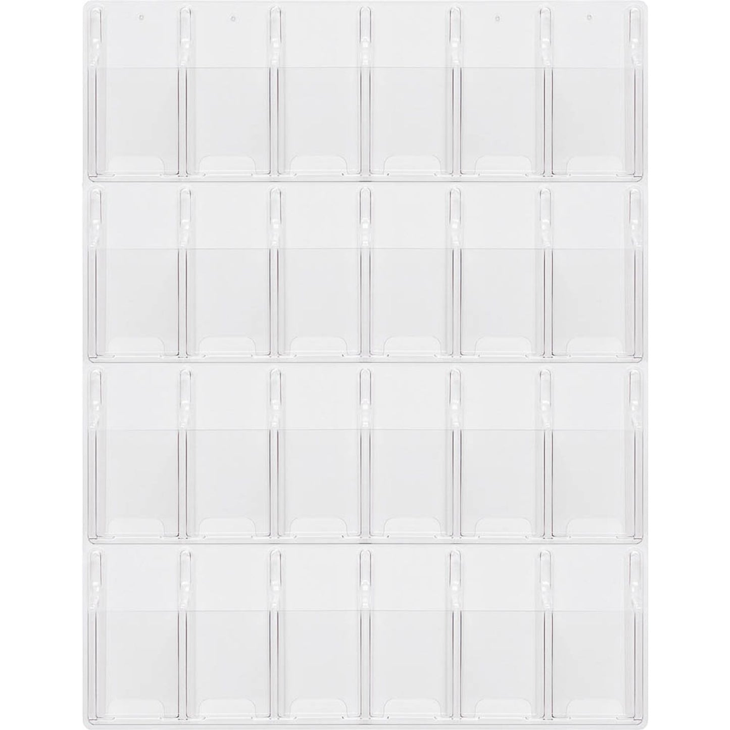 helit Wandprospekthalter the clearly transparent 1/3 DIN A4 24 Fächer | H6259502