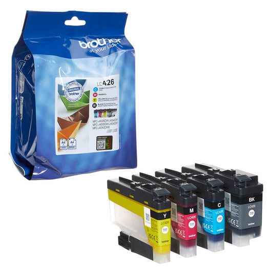 brother LC-426VAL schwarz, cyan, magenta, gelb Druckerpatronen, 4er-Set | LC426VAL | 1 Pack = 4 St.