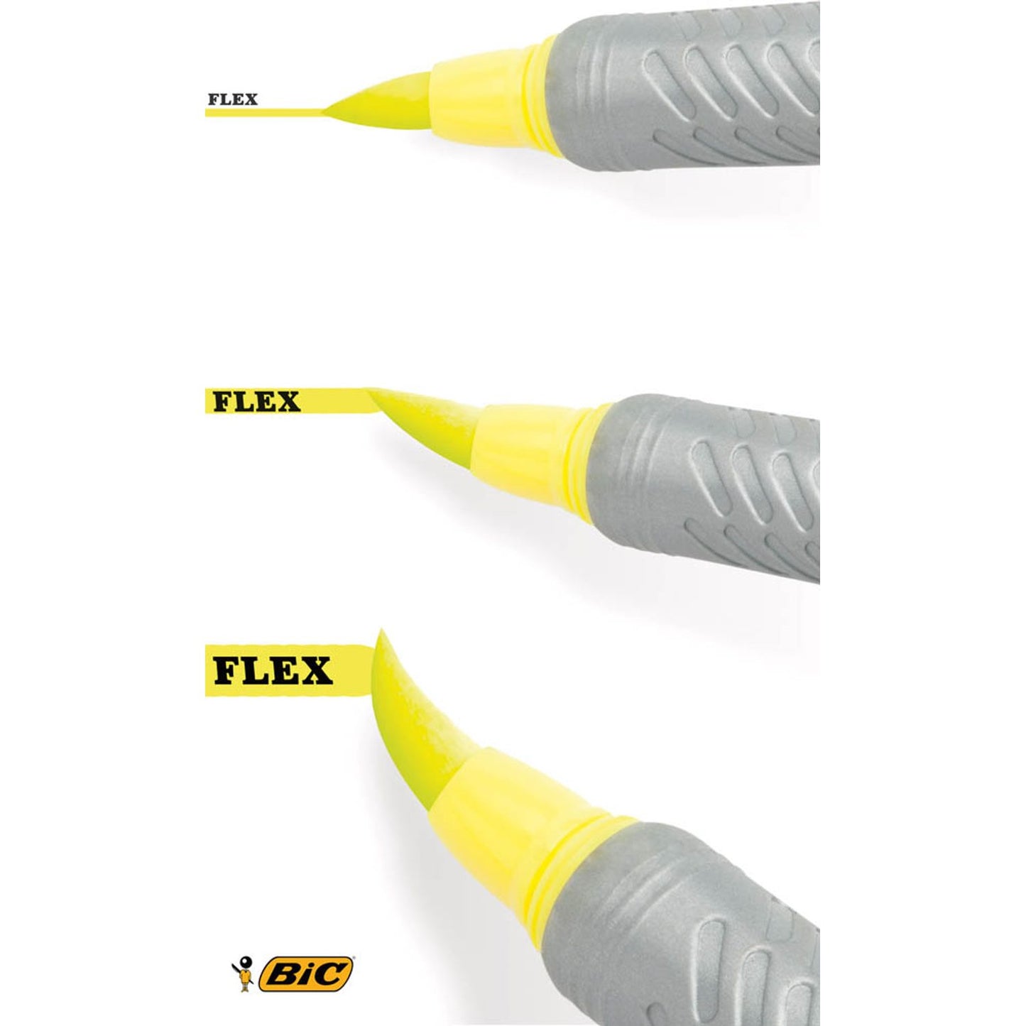 BIC Highlighter Flex Textmarker farbsortiert | 950470 | 1 Pack = 4 St.