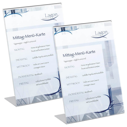 DURABLE Tischaufsteller DIN A4 | 859619 | 1 Pack = 2 St.