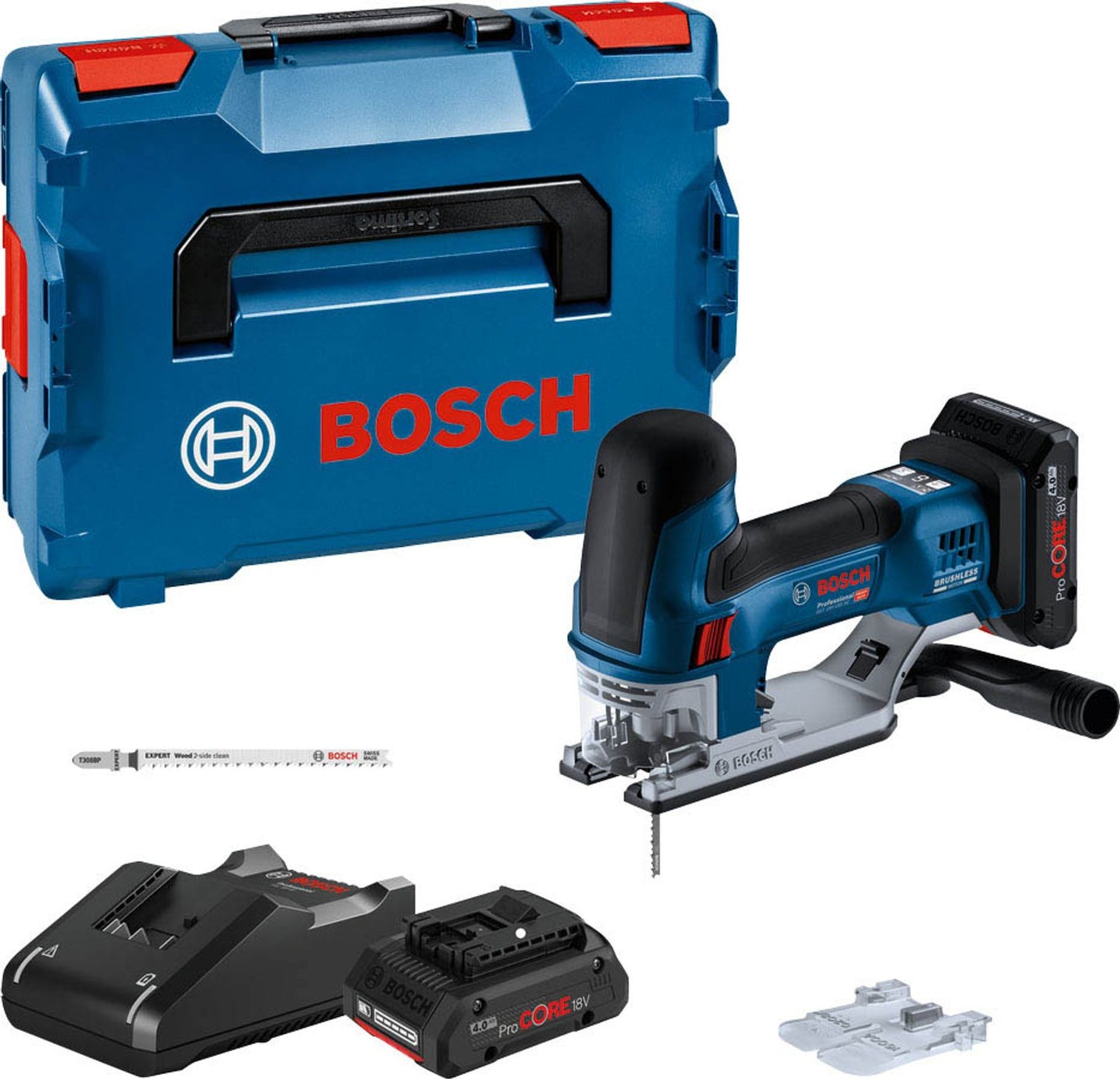 BOSCH Professional GST 18V-155 SC Akku-Stichsäge Set 18,0 V