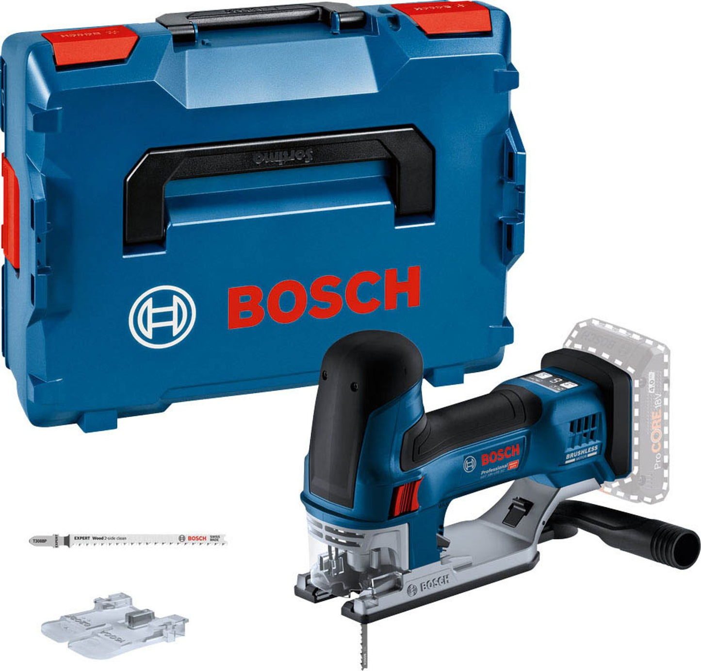 BOSCH Professional GST 18V-155 SC Akku-Stichsäge Set 18,0 V