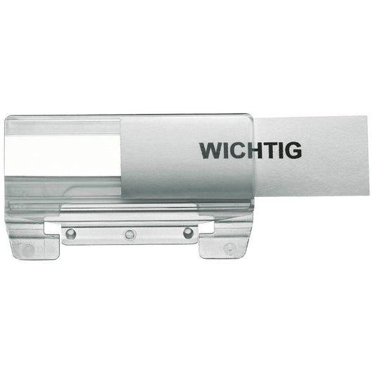 LEITZ Vollsichtreiter transparent | 61160003 | 1 Pack = 50 St.