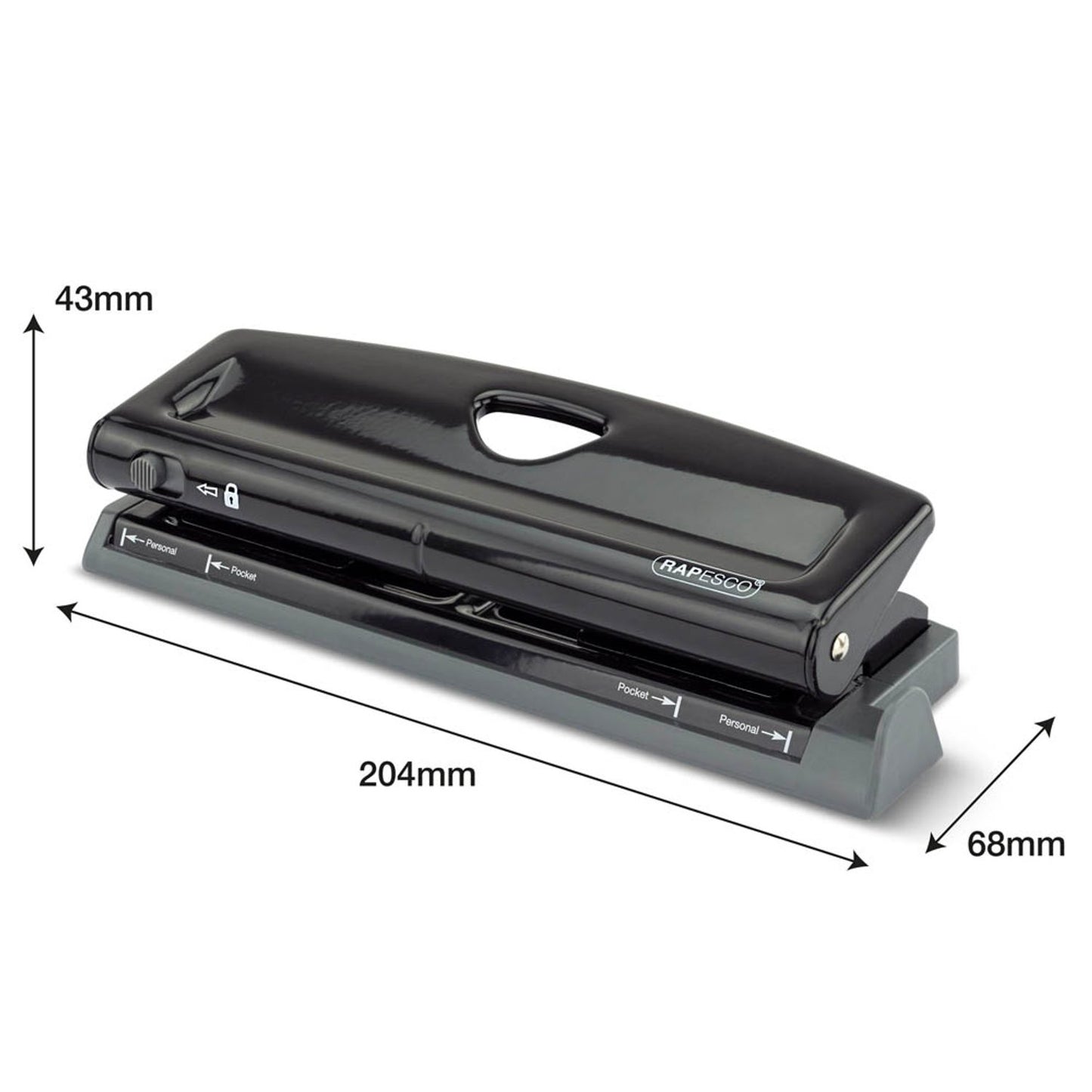 RAPESCO® Locher für Terminplaner schwarz | 1725