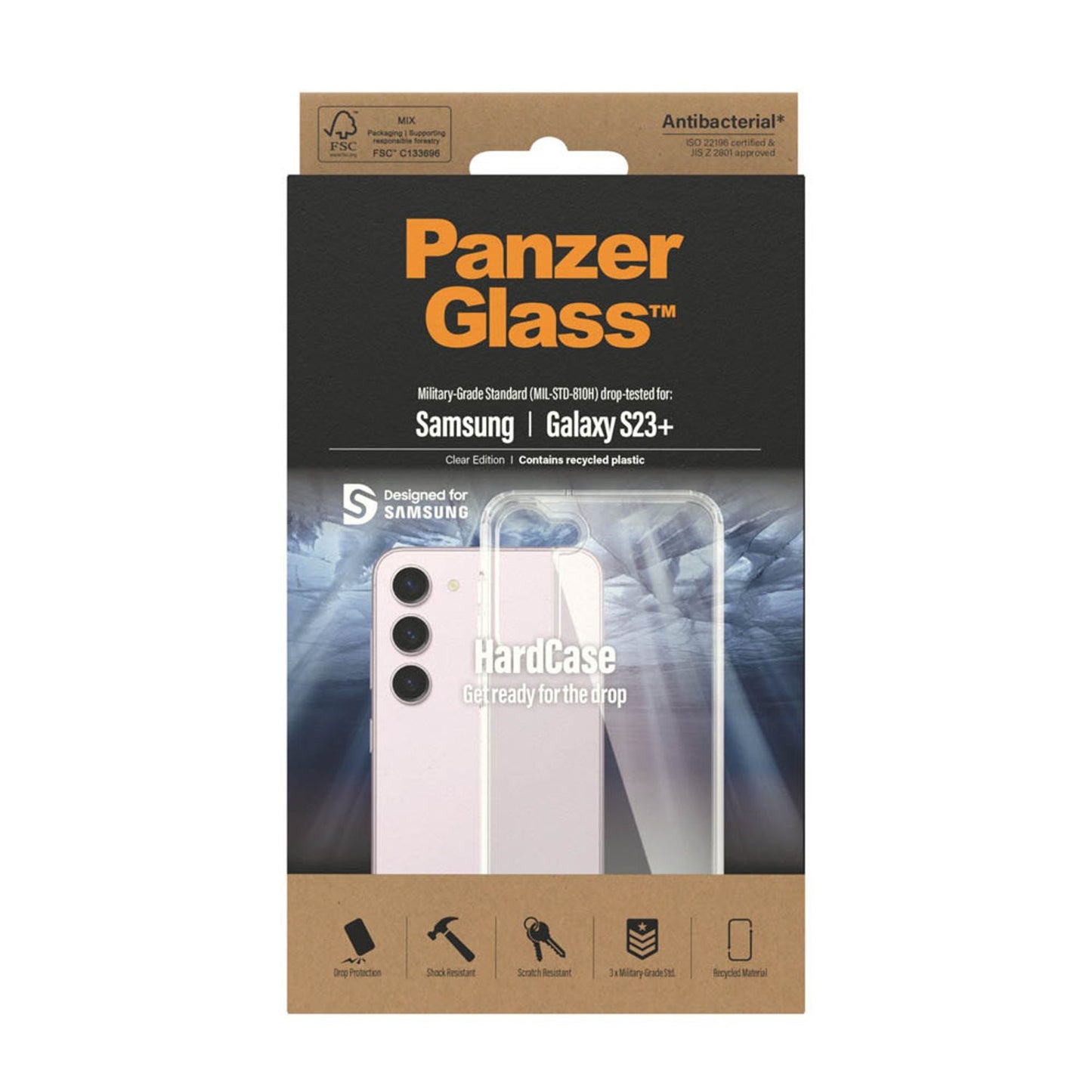 PanzerGlass™ HardCase Handy-Cover für SAMSUNG Galaxy S23+ transparent | 434