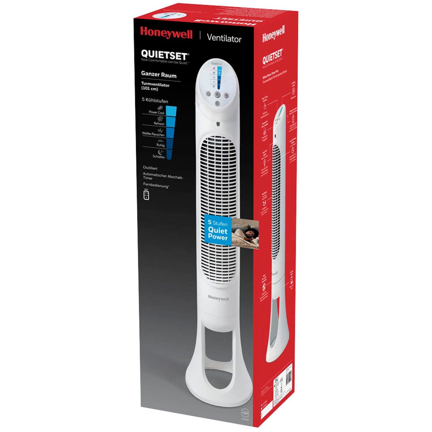 Honeywell QuietSet® HYF260E Turmventilator 30 Watt | HYF260E4