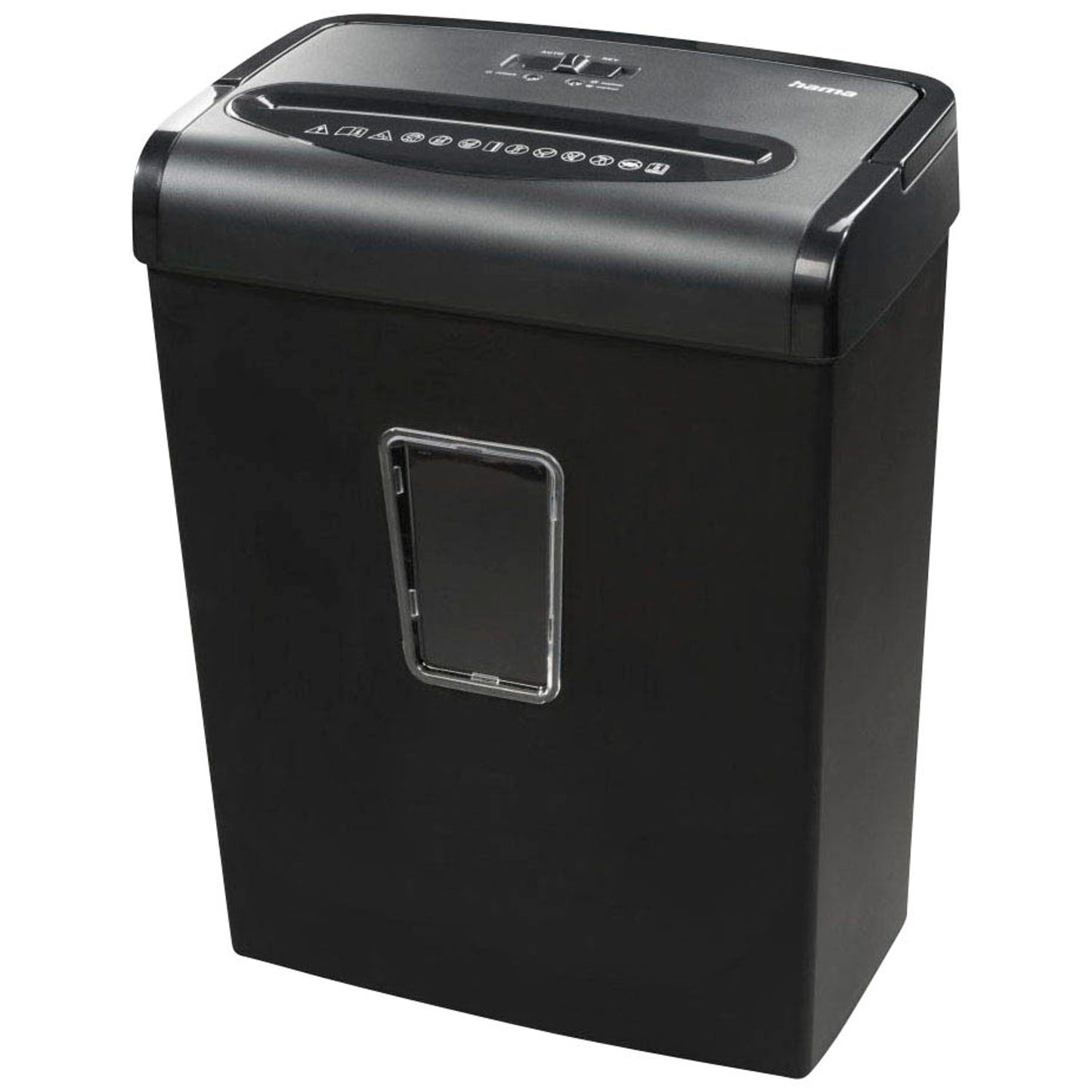 hama Premium M8+ Aktenvernichter mit Partikelschnitt P-5, 2 x 12 mm, bis , schwarz | 50548