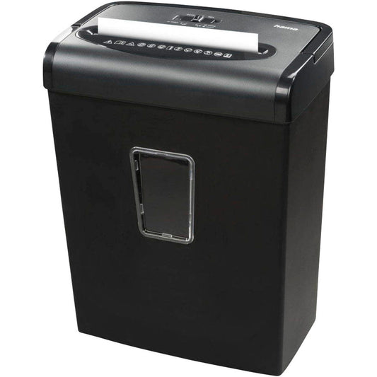 hama Premium M8+ Aktenvernichter mit Partikelschnitt P-5, 2 x 12 mm, bis , schwarz | 50548