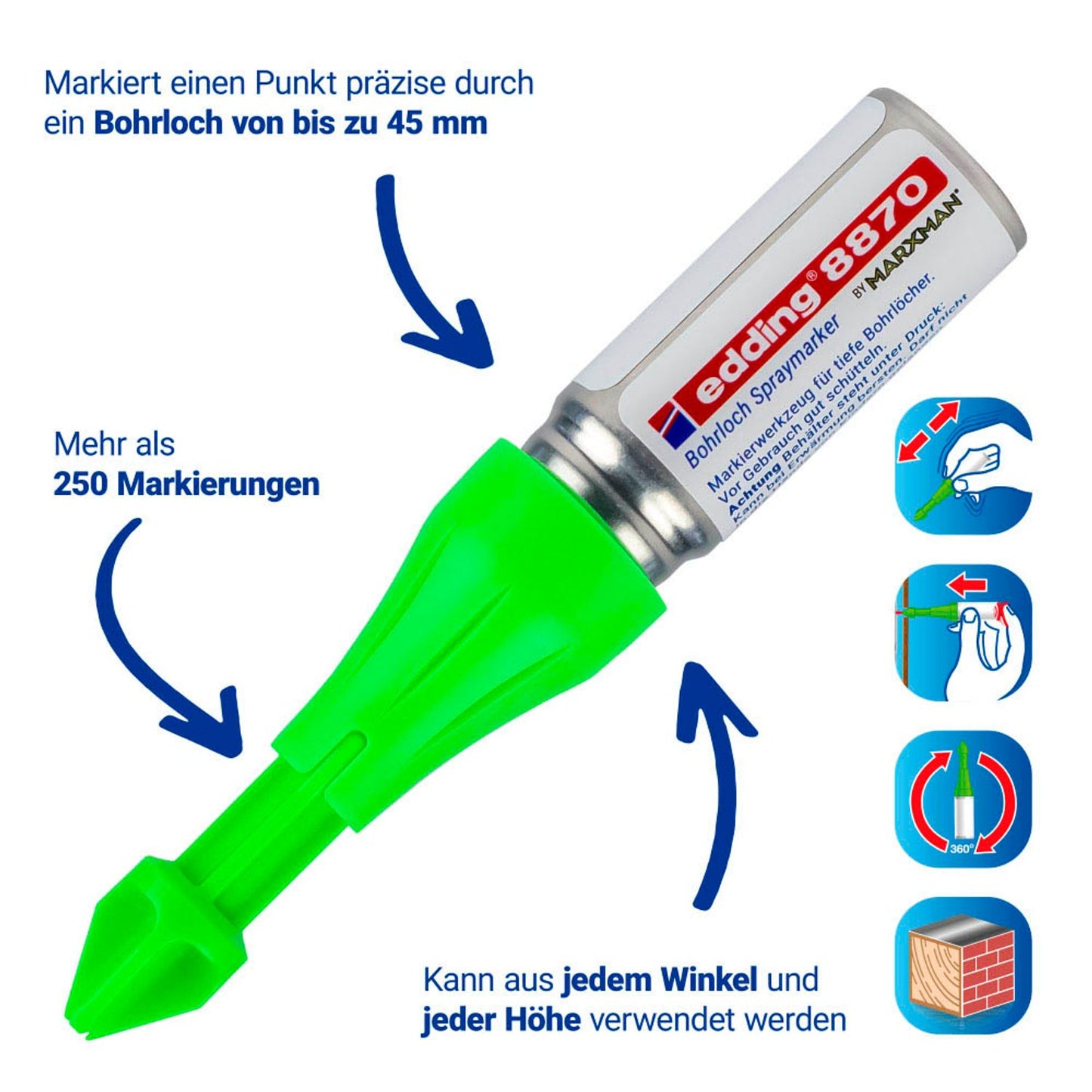 edding 8870 Tieflochmarker grün | 4-8870-1-1064