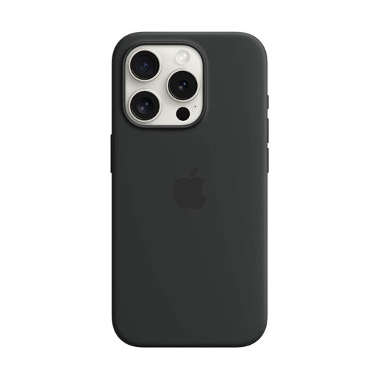 Apple Silikon Case mit MagSafe Handy-Cover für iPhone 15 Pro schwarz | MT1A3ZM/A