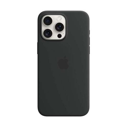 Apple Silikon Case mit MagSafe Handy-Cover für iPhone 15 Pro Max schwarz | MT1M3ZM/A