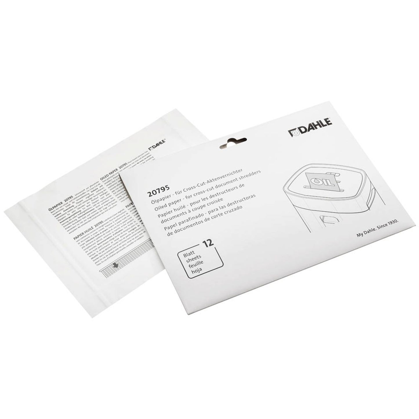 DAHLE Aktenvernichter-Ölblätter | 20795-16973 | 1 Pack = 12 St.