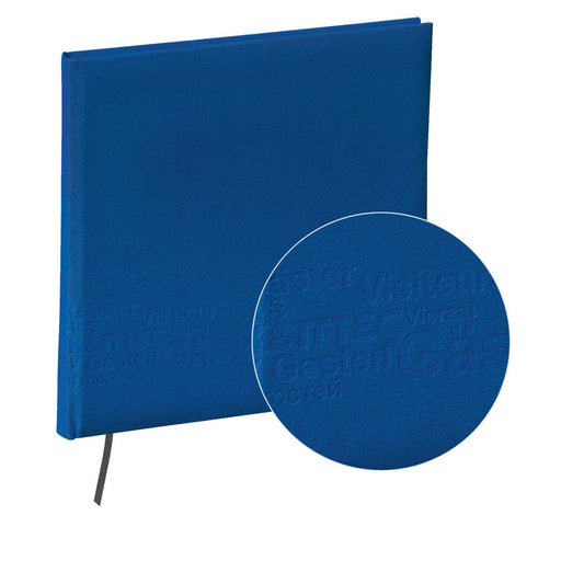 PAGNA Gästebuch Europe quadratisch blanko, blau Hardcover 128 Seiten | 30903-07