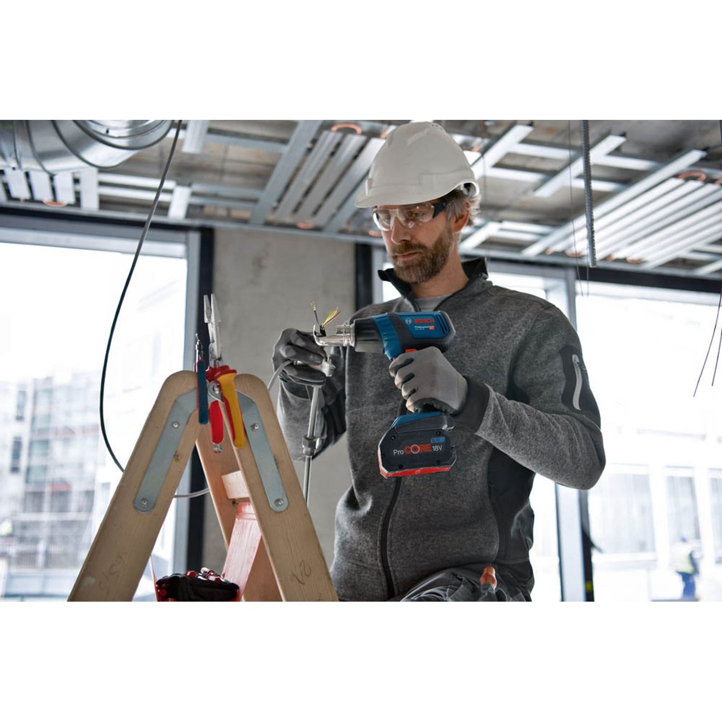 BOSCH Professional GHG 18V-50 Akku-Heißluftfön 18,0 V, ohne Akku | 0 601 2A6 501