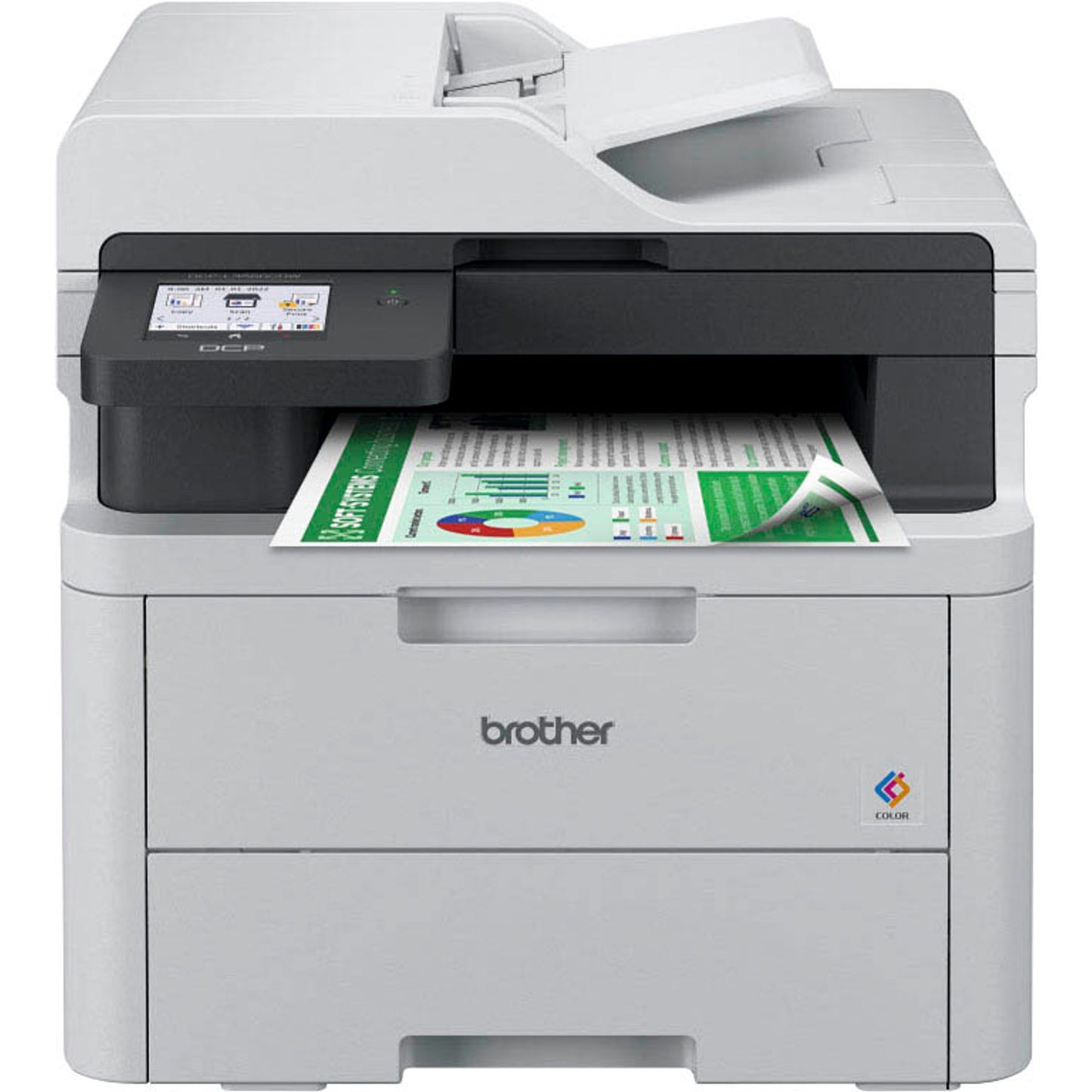 brother DCP-L3560CDW 3 in 1 Farblaser-Multifunktionsdrucker grau | DCPL3560CDWRE1