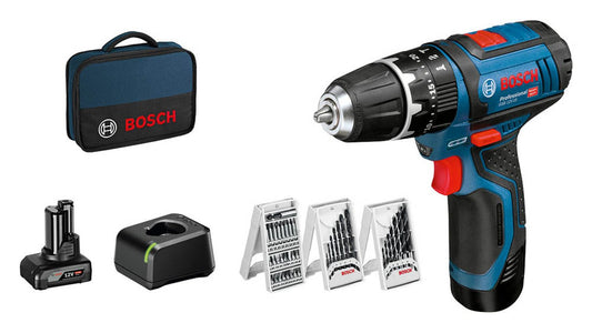 BOSCH Professional GSB 12V-15 Akku-Schlagbohrschrauber-Set 12,0 V,