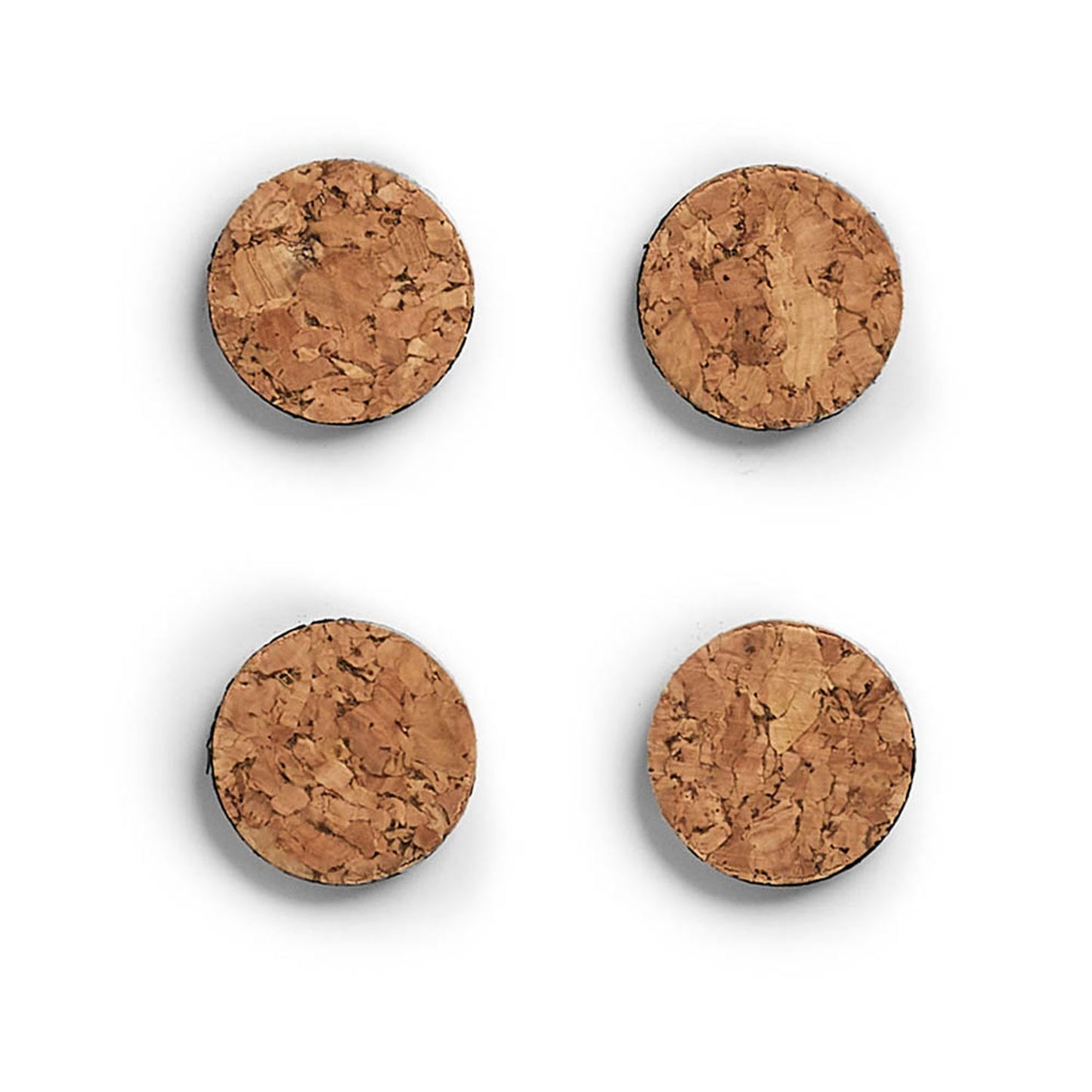 Zeller Kork Magnete braun, Kork Ø 2,8 x 0,3 cm | 11218 | 1 Pack = 4 St.