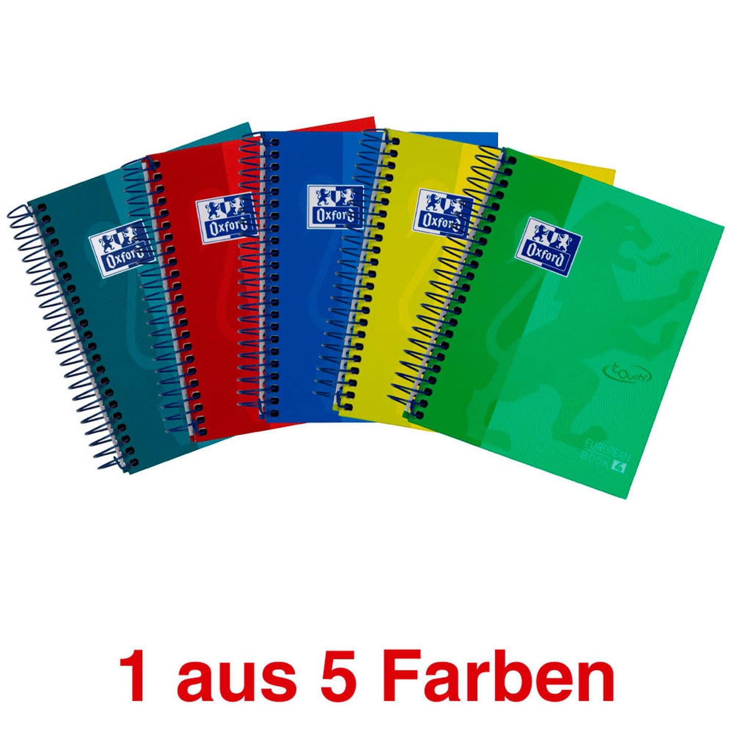 OXFORD Collegeblock European Book kariert DIN A6 farbiger Rand | 400088285