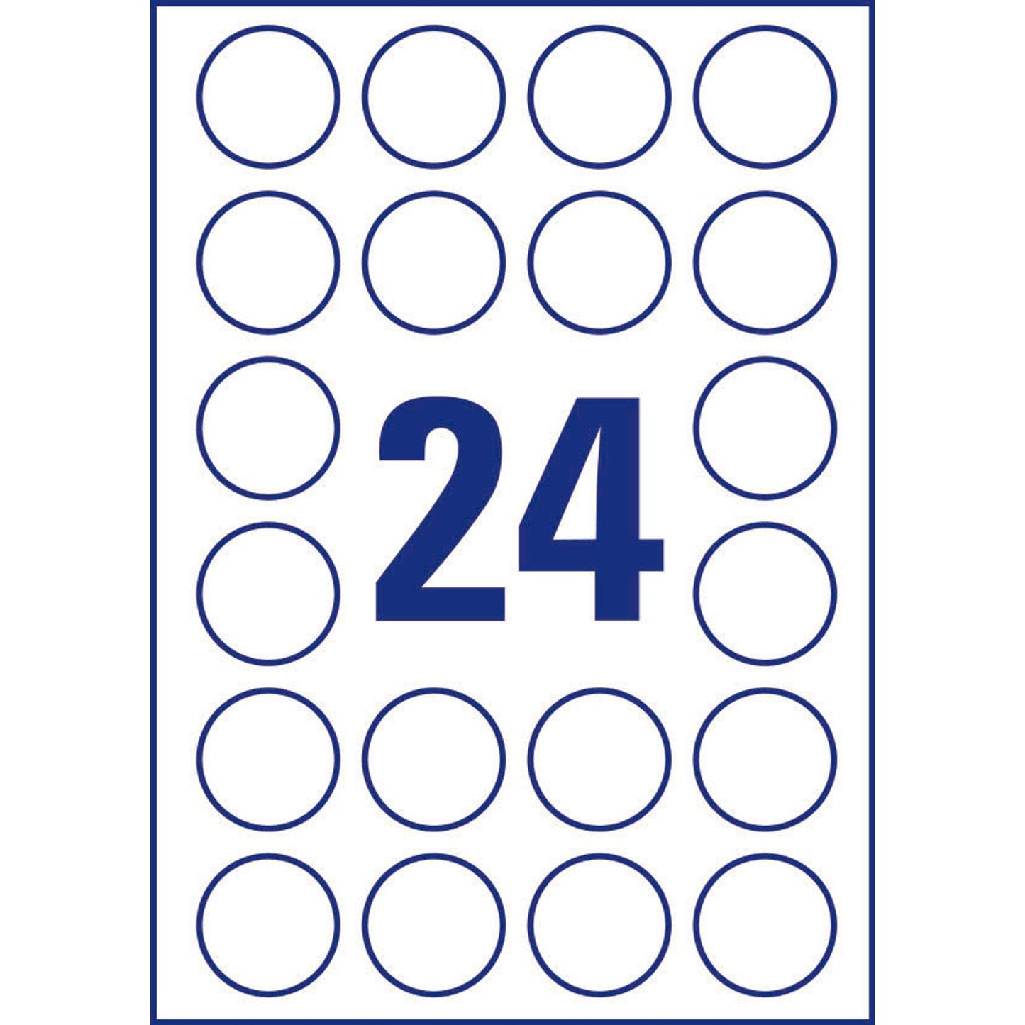 AVERY Zweckform Sicherheitsetiketten weiß 40,0 x 40,0 mm | L6112-20 | 1 Pack = 20 Blatt