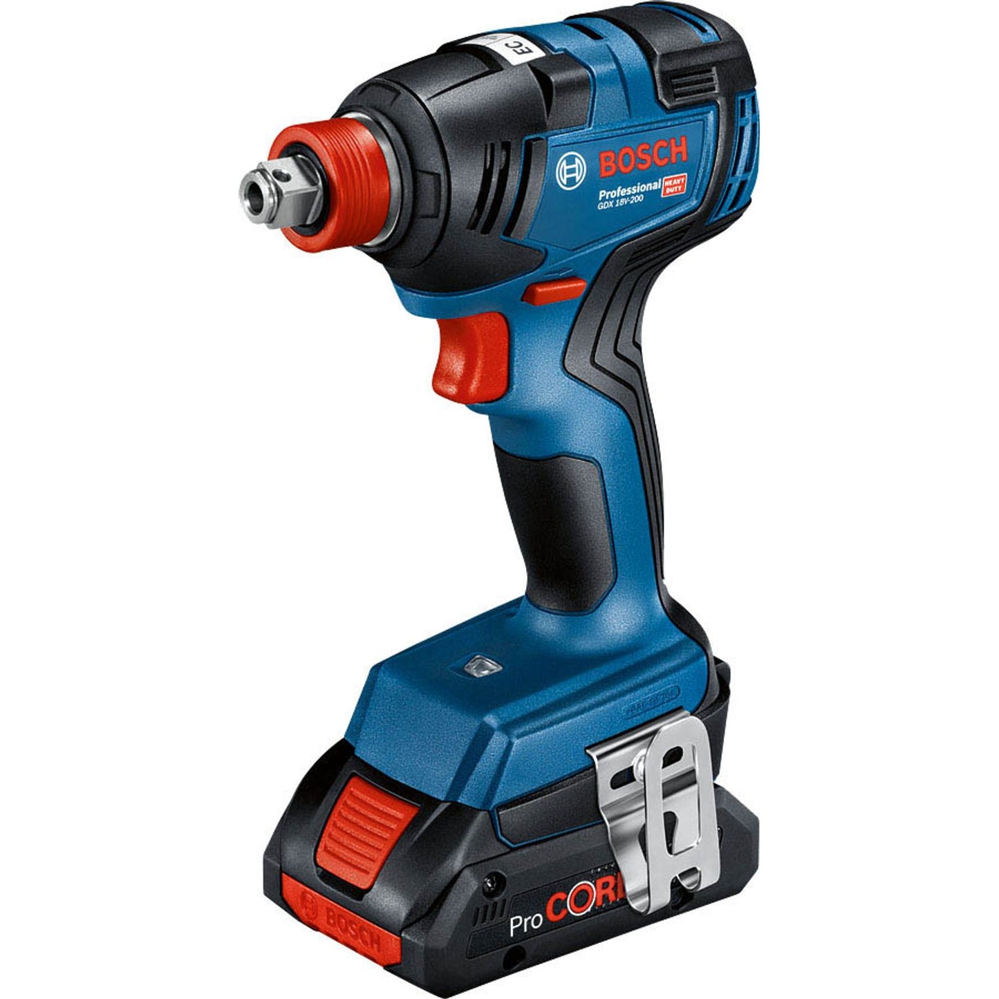BOSCH Professional GDX 18V-200 + GSR 18V-55 Akku-Drehschlagschrauber-Set 18,0 V, mit 2 Akkus | 0 601 9J2 207
