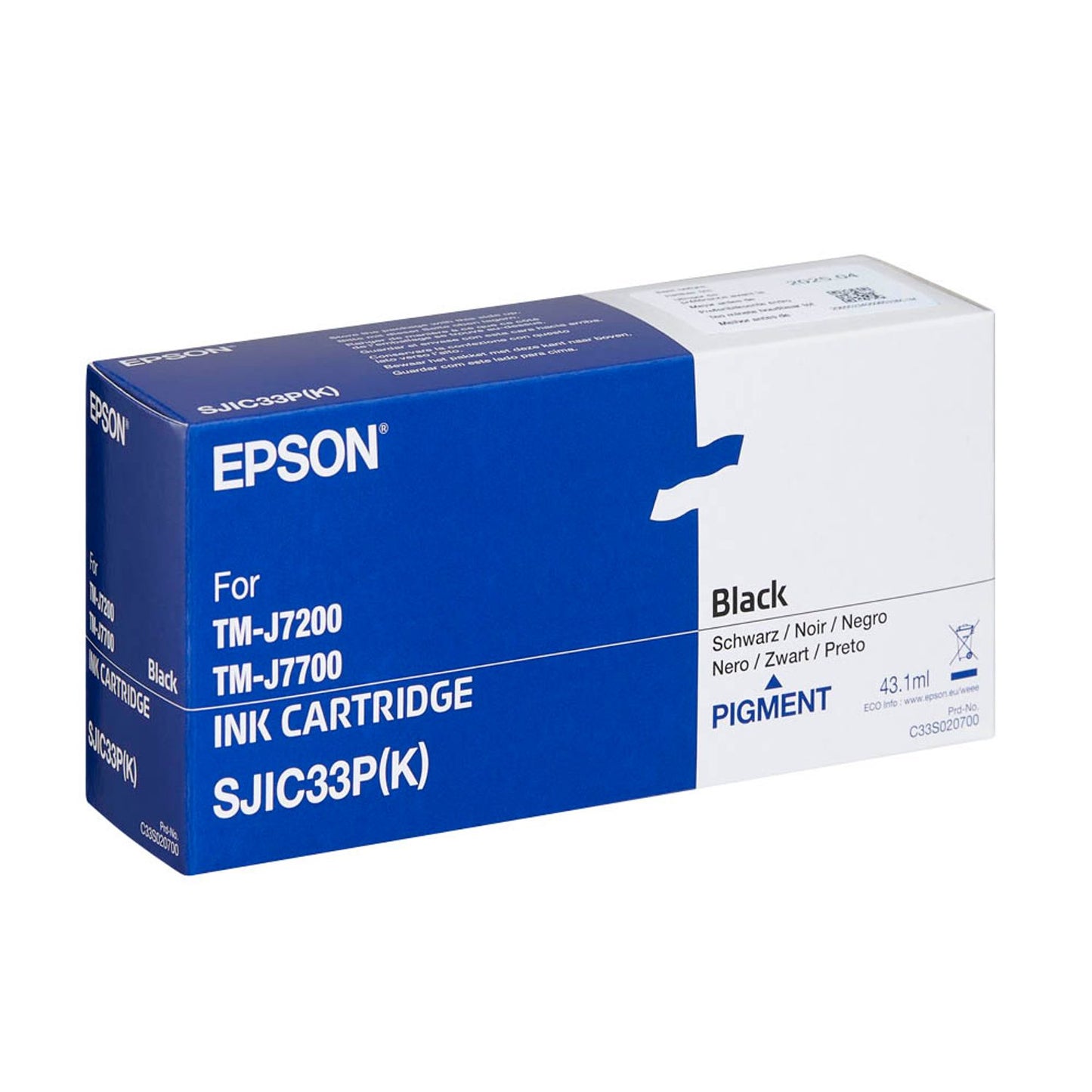 EPSON S020700 / SJIC33P(K) schwarz Druckerpatrone | C33S020700