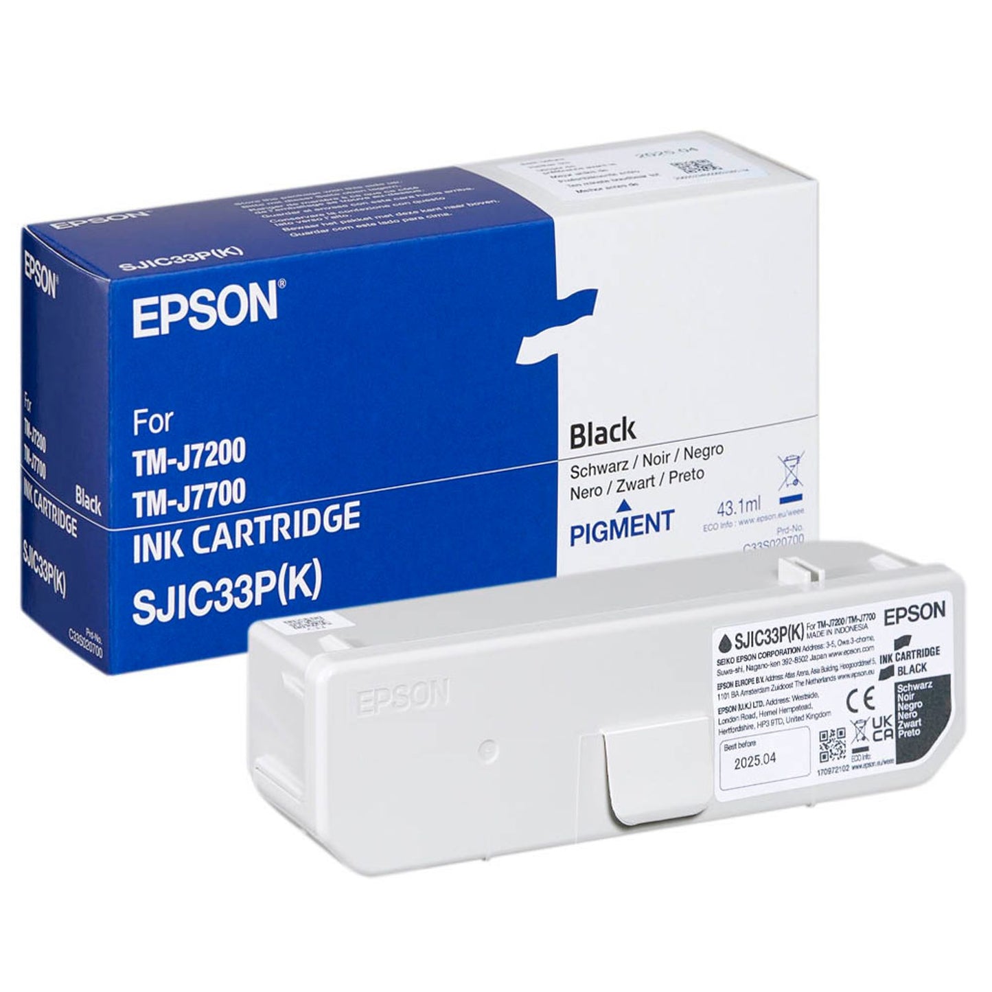 EPSON S020700 / SJIC33P(K) schwarz Druckerpatrone | C33S020700