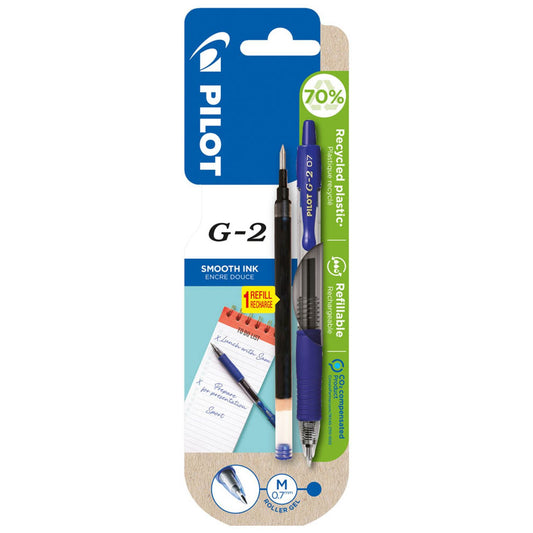 PILOT G2 Gelschreiber blau/transparent 0,4 mm, Schreibfarbe: blau | BL-G2-7-L/BLS-G2-7-L