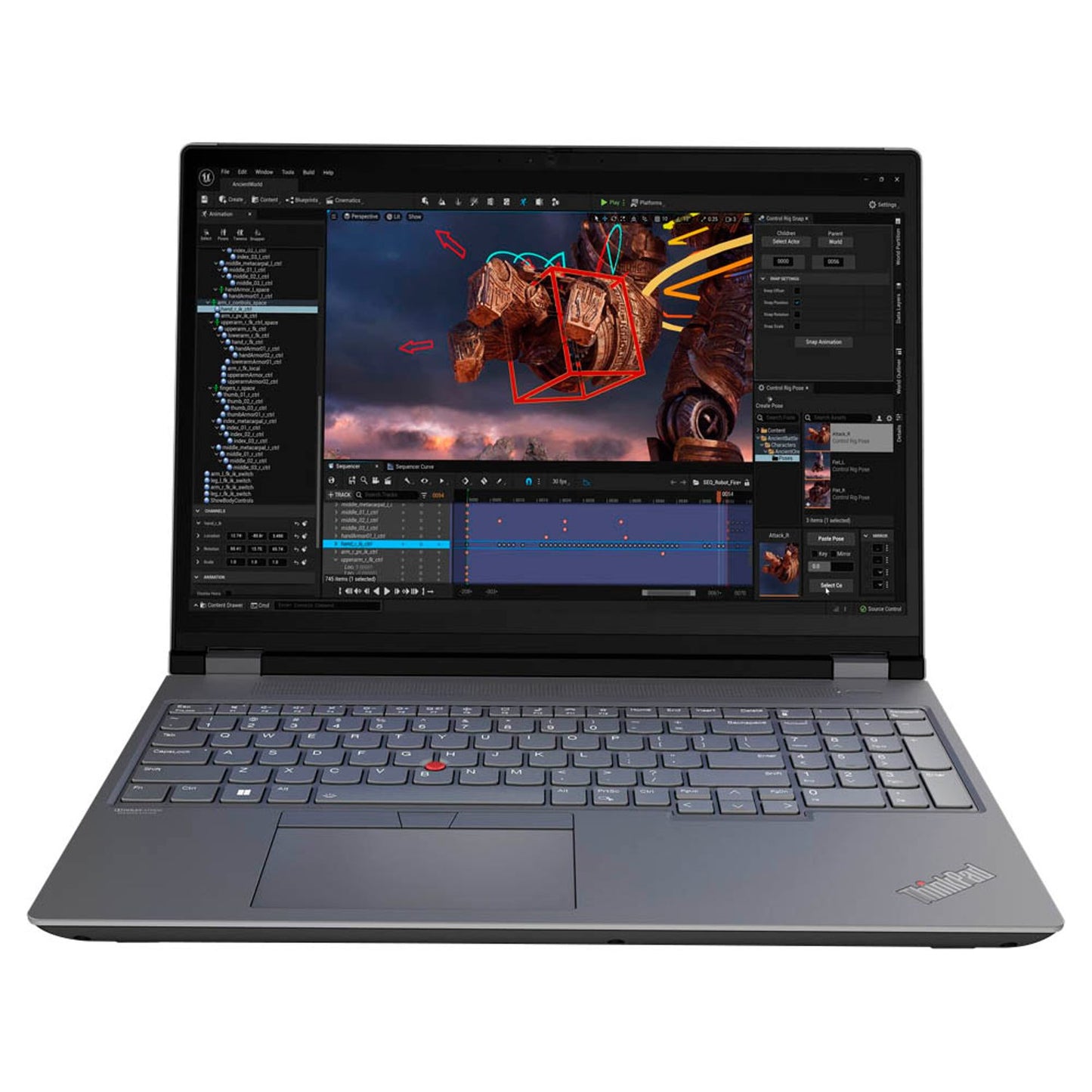 Lenovo ThinkPad P16 Gen 2 (Intel) Notebook 40,6 cm (16,0 Zoll), 64 GB RAM, 2 TB SSD, Intel® Core™ i9-13980HX | 21FA000JGE