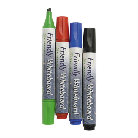 BALLOGRAF® Friendly Medium Whiteboard-Marker-Set farbsortiert 2,0 - 5,0 mm | 17150 | 1 Pack = 4 St.