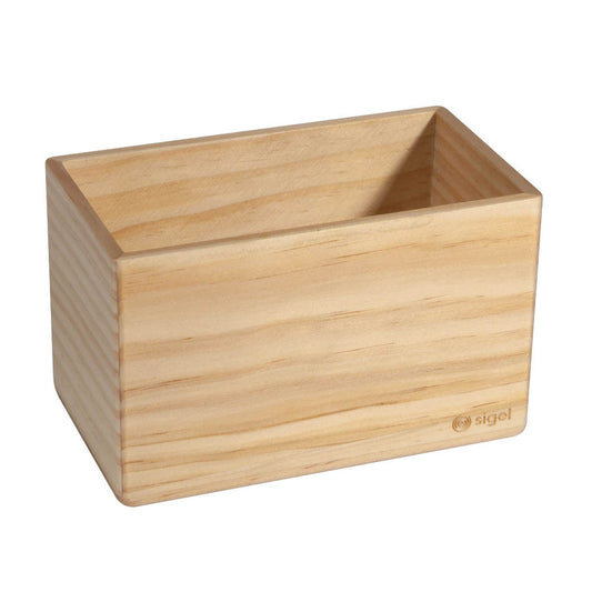 SIGEL magnetischer Stiftehalter beige Holz 13,0 x 8,0 x 7,5 cm | BA401