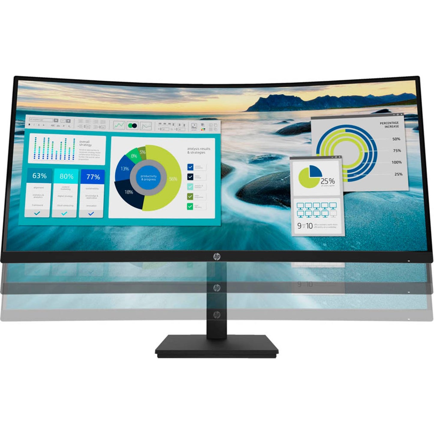 HP P34hcG4 Monitor 86,36 cm (34,0 Zoll) schwarz | 21Y56AA#ABB