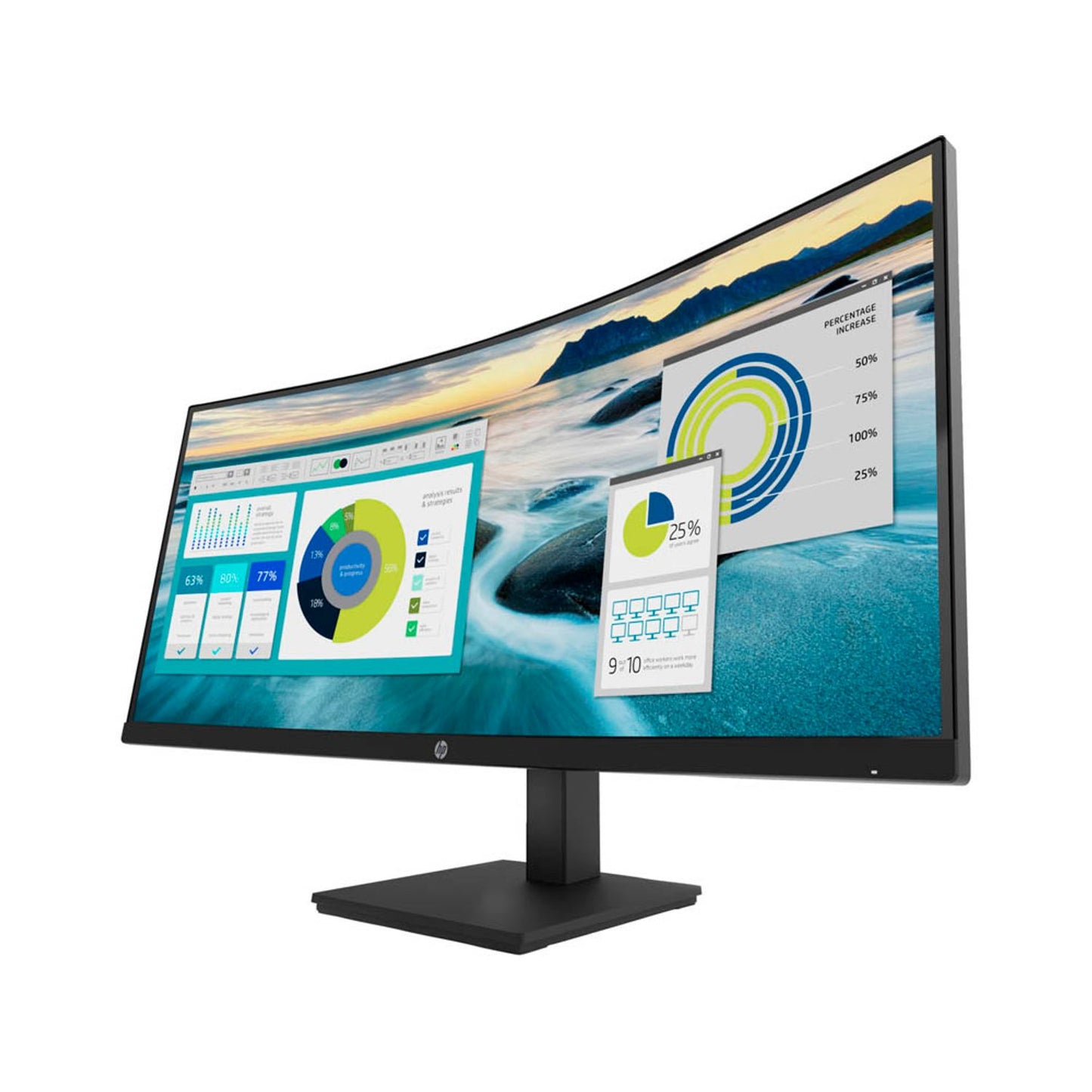 HP P34hcG4 Monitor 86,36 cm (34,0 Zoll) schwarz | 21Y56AA#ABB