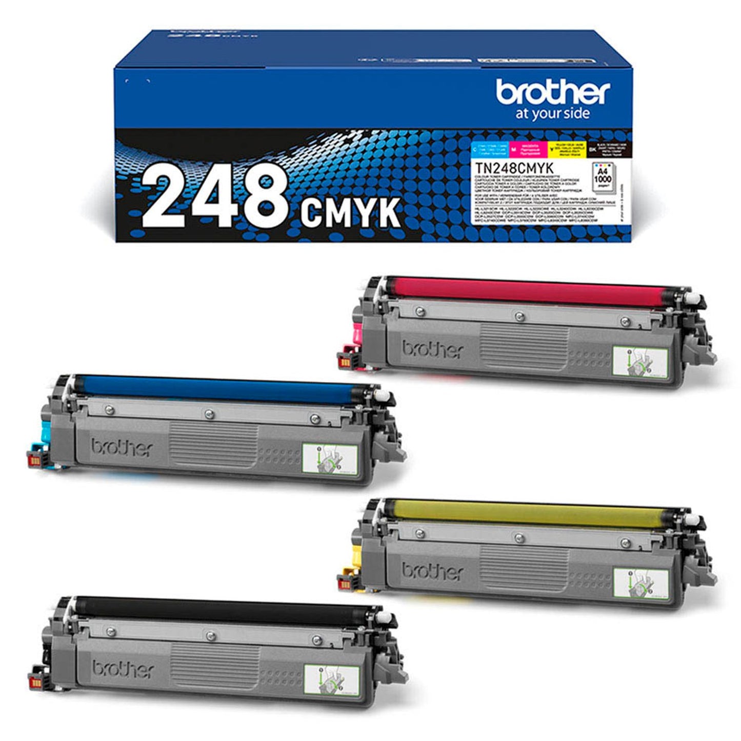 brother TN-248VAL schwarz, cyan, magenta, gelb Toner, 4er-Set | TN248VAL | 1 Pack = 4 St.